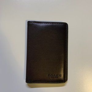 Coach Dark Brown Card Wallet